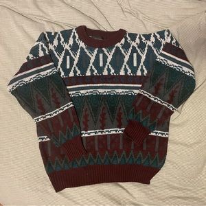 Vintage 90s Johnathan Stewart Multi Color Sweater